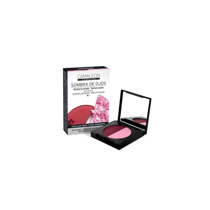 Camaleon Sombra De Ojos Duo Granate-Rosa Camaleon Sombra De Ojos Duo Granate-Rosa