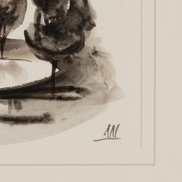 Cuadro Pintura Paisaje 4/M 50 X 2 X 44 cm