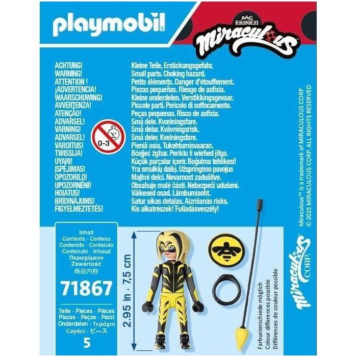 Playmobil 71867 Miraculous Vesperia Zoë Lee Figura de Acción con Yoyó y Escudo para Niños +4 años 4