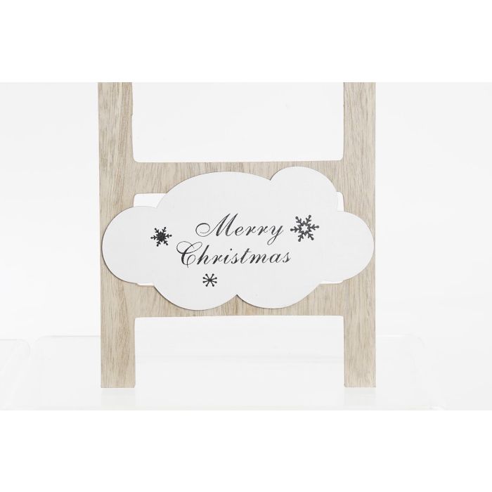 DKD Home Decor Decoración Navidad Moderna Escalera de MDF Natural, Negro y Blanco, 1.5x16x46 cm (6 Unidades) Surtido Aleatorio 2