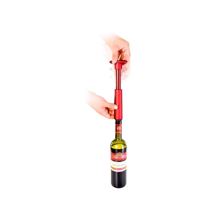Tescoma Bomba de Vacío Uno Vino + 2 Tapones de Vacío, Kit Completo para Conservar Botellas de Vino Abiertas Selladas al Vacío 2