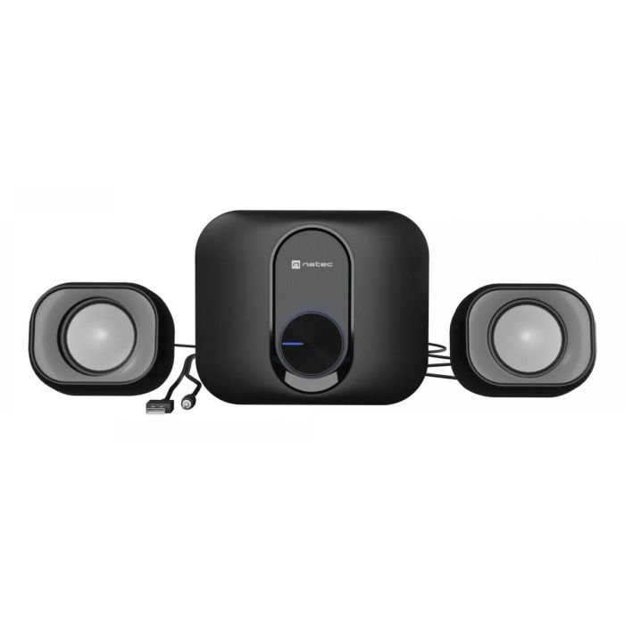 NATEC NGL-2111 Sistema de Audio Doméstico Minicadena Compacta - 3W RMS Negro con Conexión 3.5mm Auxiliar para el Hogar