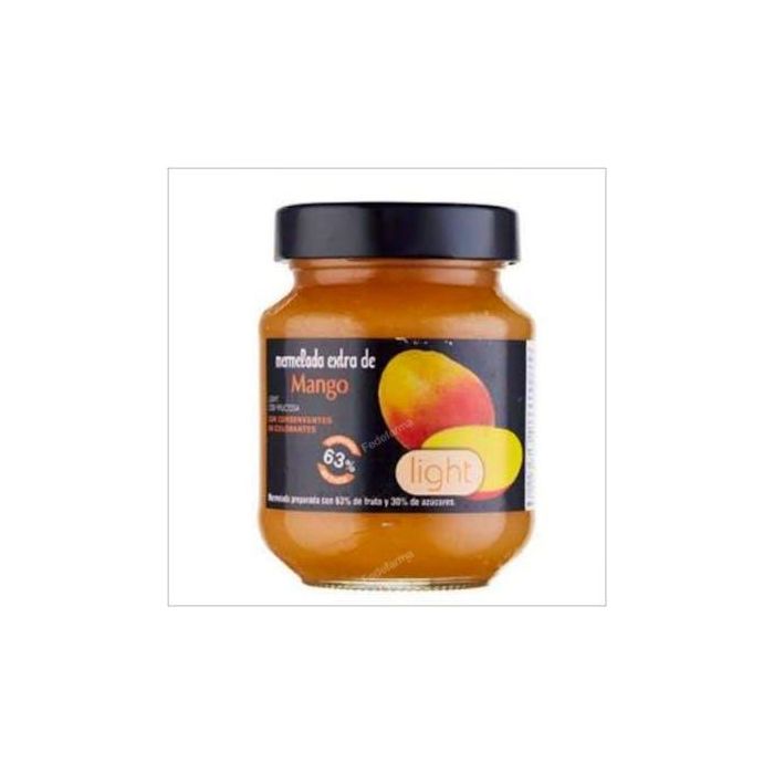 INT SALIM Mermelada de Mango Light 325g Sin Azúcar Añadida, con Fructosa, Sin Conservantes ni Colorantes