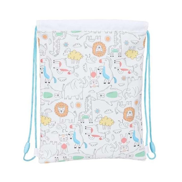 Bolsa Mochila con Cuerdas Safta Zoo Beige 26 x 34 x 1 cm 1 Bolsa Mochila con Cuerdas Safta Zoo Beige 26 x 34 x 1 cm 1