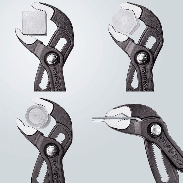 Knipex Tenazas ajustables cobra 8701300, 300mm, agarre antideslizante, rojo/negro 4 Knipex Tenazas ajustables cobra 8701300, 300mm, agarre antideslizante, rojo/negro 4