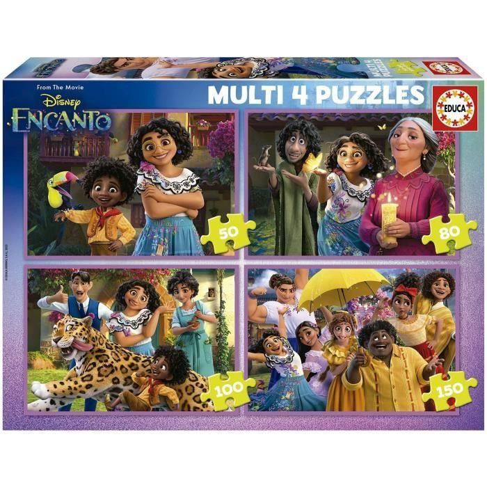 Puzzles Multi 4 En 1 Disney Encanto 50-80-100-150 19581 Educ