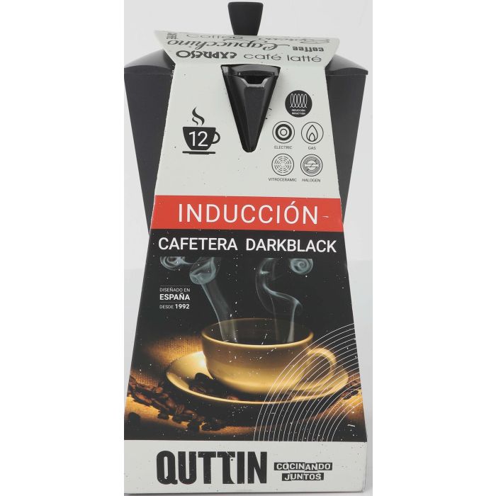 Cafetera de inducción Darkblack Quttin 12 servicios (6 Unidades) 1 Cafetera de inducción Darkblack Quttin 12 servicios (6 Unidades) 1