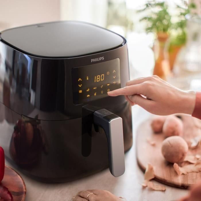 Philips Airfryer XL Oil -Free Fryer 3000 HD9270/70, 1.2 kg, Tecnología Air Rapid, 7 pre -Settlements, Negro 3 Philips Airfryer XL Oil -Free Fryer 3000 HD9270/70, 1.2 kg, Tecnología Air Rapid, 7 pre -Settlements, Negro 3