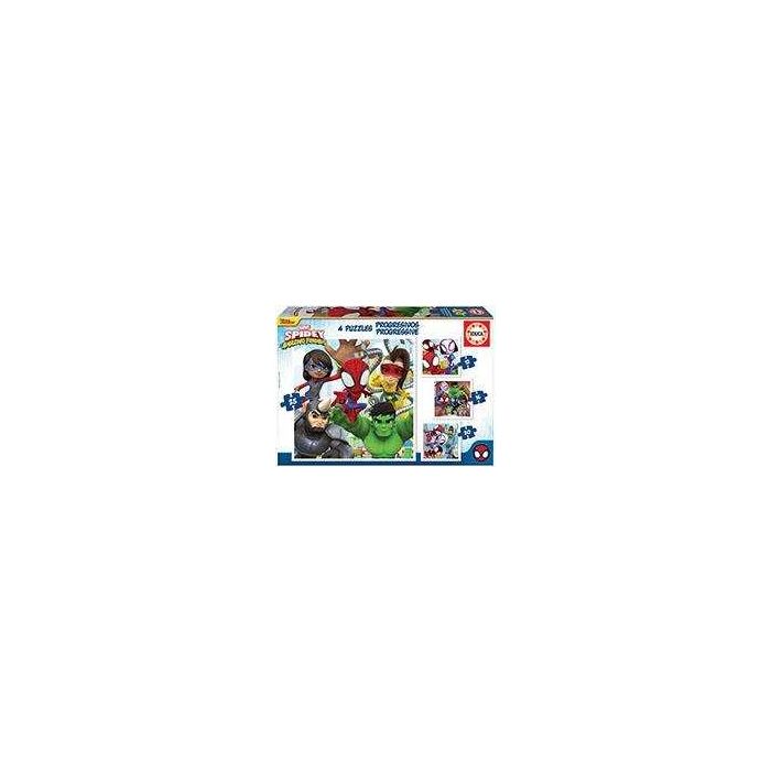 Puzzle progresivos spidey & his amazing friends 12-16-20-25 3 Puzzle progresivos spidey & his amazing friends 12-16-20-25 3