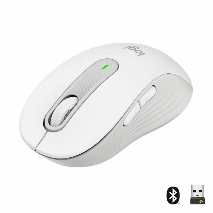 Logitech Ratón M650 Inalambrico Optico Wireless Diestro Blanco Crudo