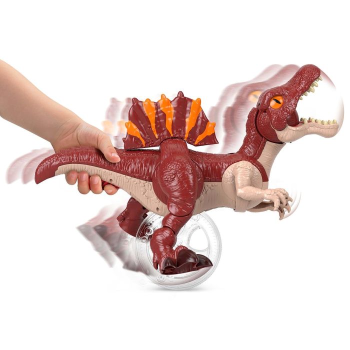 Imaginext Jfr24 Spinosaurus Corredor Jurassic World El Renacer - Dinosaurio de Juguete que Muerde, Corre y se Mueve con Gatillo en Cola, 22.86 cm 2 Imaginext Jfr24 Spinosaurus Corredor Jurassic World El Renacer - Dinosaurio de Juguete que Muerde, Corre y se Mueve con Gatillo en Cola, 22.86 cm 2