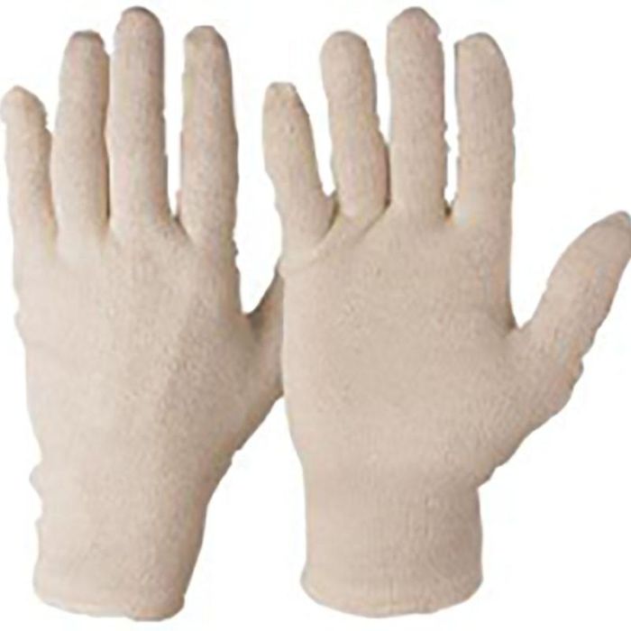 Jovit Guantes de Algodón Blanco, Talla 8-9, Pack de 10 Unidades