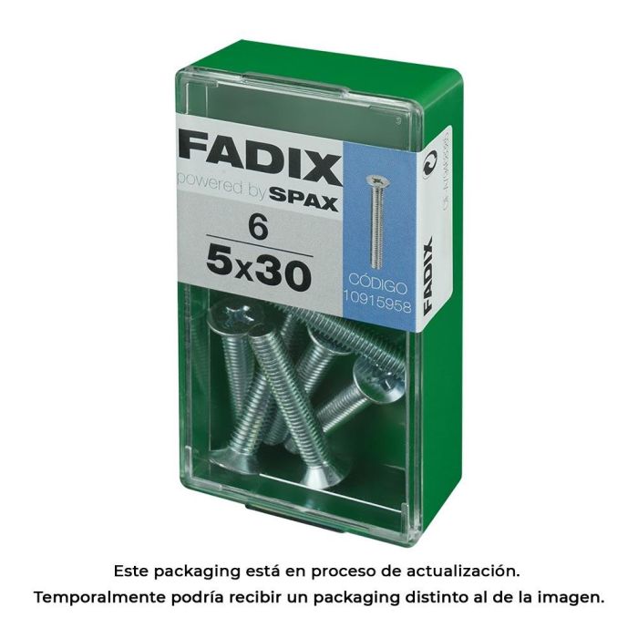 Fadix Tornillo Métrica CP M5x30mm, Caja de 6 Unidades 0 Fadix Tornillo Métrica CP M5x30mm, Caja de 6 Unidades 0