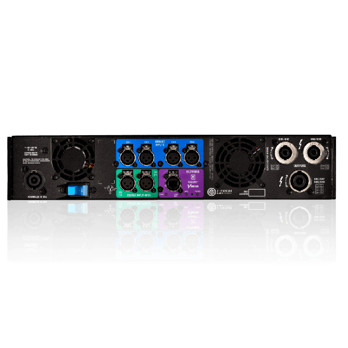 Amplificador De Potencia De Cuatro Canales, 4000W Con Conector Speakon 2 Amplificador De Potencia De Cuatro Canales, 4000W Con Conector Speakon 2