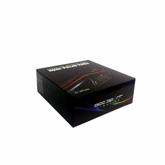 Occ Sport OCCLED01 Tira Alambre Neón Fibra Óptica Automóvil Rojo con USB 3 Metros 3