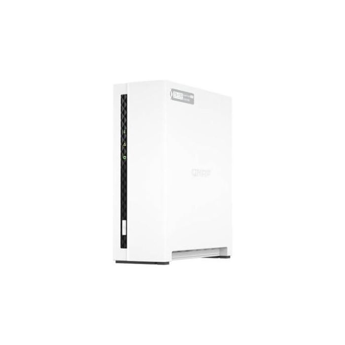 QNAP TS-133 NAS Torre 1 bahía ARM Cortex-A55 Quad Core 1.8GHz 2GB DDR4 Gigabit Ethernet USB 3.2 Gen1 2