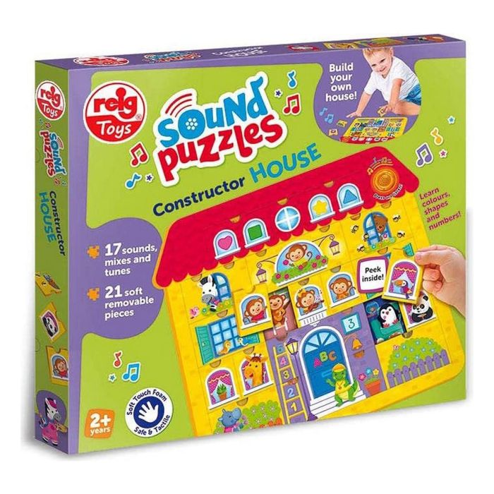 Puzzle casa construcción con 17 sonidos, mezclas y melodías 17x37x41,5 2 Puzzle casa construcción con 17 sonidos, mezclas y melodías 17x37x41,5 2