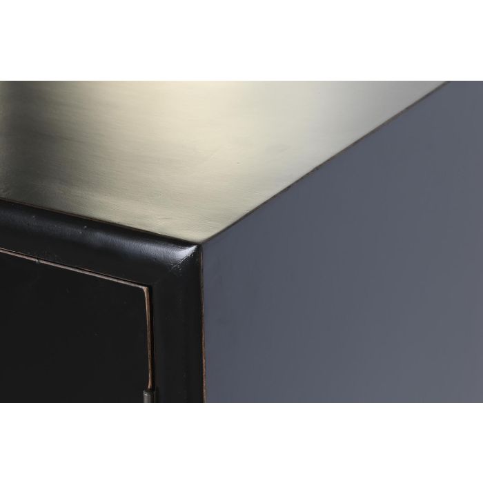 DKD Home Decor Buffet Oriental de Álamo y Metal con 4 Puertas y 2 Estanterías, Negro, Bronce y Dorado - 180x50x90 cm 2 DKD Home Decor Buffet Oriental de Álamo y Metal con 4 Puertas y 2 Estanterías, Negro, Bronce y Dorado - 180x50x90 cm 2