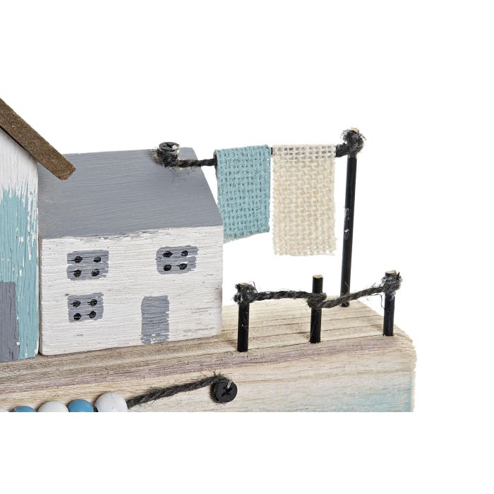 Decoracion Mediterraneo DKD Home Decor Azul Natural 5.8 x 17.2 x 38.5 cm 2
