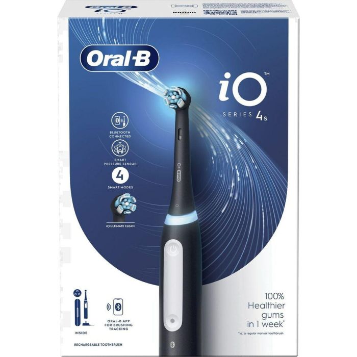 Oral-B iO 4S Cepillo Dental Eléctrico Vibratorio Adulto con 4 Modos, Bluetooth y Sensor de Presión Inteligente Negro 15
