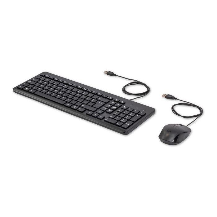 Teclado y Ratón HP 150 Negro QWERTY Qwerty US 1 Teclado y Ratón HP 150 Negro QWERTY Qwerty US 1