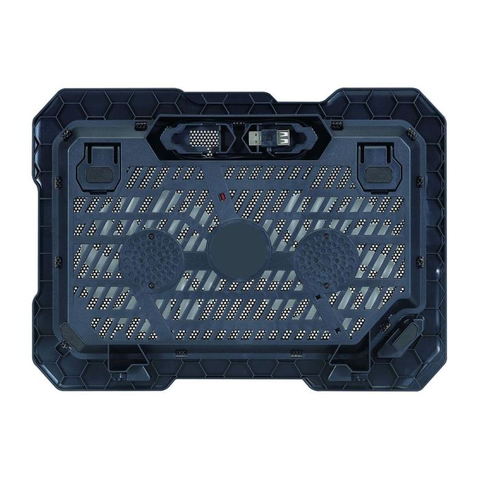 Conceptronic Base Refrigeración para Portátiles con 2 Ventiladores Ultrasilenciosos, Ajuste de Altura, hasta 15.6" 4