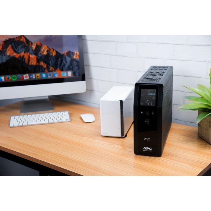APC BACK UPS PRO BR 1200VA - Sistema de alimentación ininterrumpida (UPS) 1.2 kVA 720 W, 8 salidas AC, BR1200SI 12