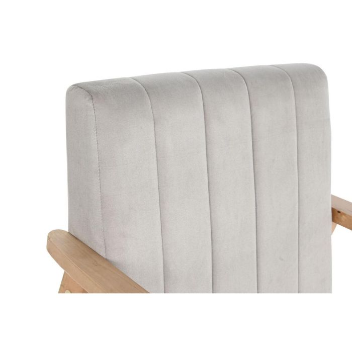 DKD Home Decor Sillón Sixties Scandi Poliéster y Pino Gris Natural 63 cm Ancho x 68 cm Profundidad x 81 cm Alto, Altura Asiento 43 cm 1 DKD Home Decor Sillón Sixties Scandi Poliéster y Pino Gris Natural 63 cm Ancho x 68 cm Profundidad x 81 cm Alto, Altura Asiento 43 cm 1