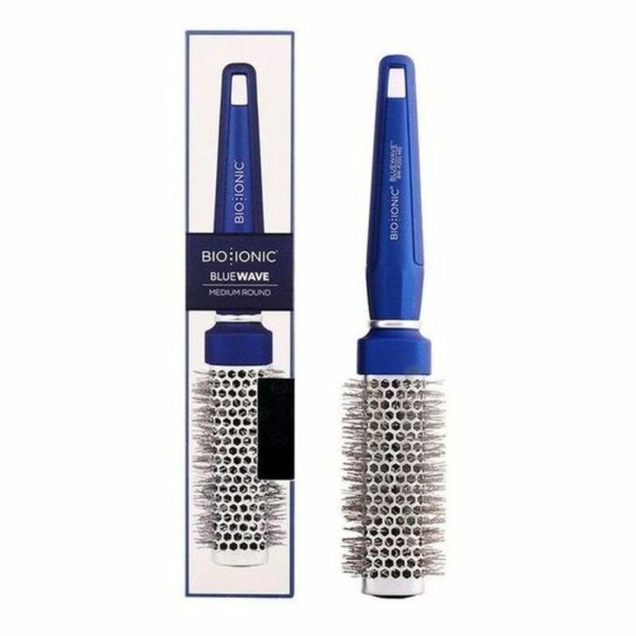 Bio Ionic BLUEWAVE Cepillo Iónico Acondicionador Redondo Mediano con Nanolonic Mineral: Volumen, Brillo, Anti-estática y Suavidad 2 Bio Ionic BLUEWAVE Cepillo Iónico Acondicionador Redondo Mediano con Nanolonic Mineral: Volumen, Brillo, Anti-estática y Suavidad 2