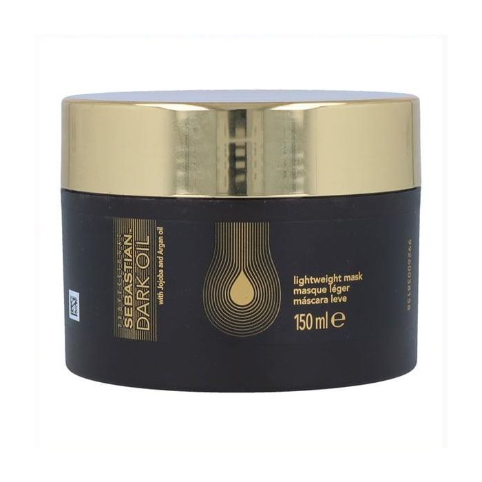 Sebastian Dark Oil Mask 150ml - Mascarilla ligera para cabello brillante y sedoso, apta para todo tipo de cabellos