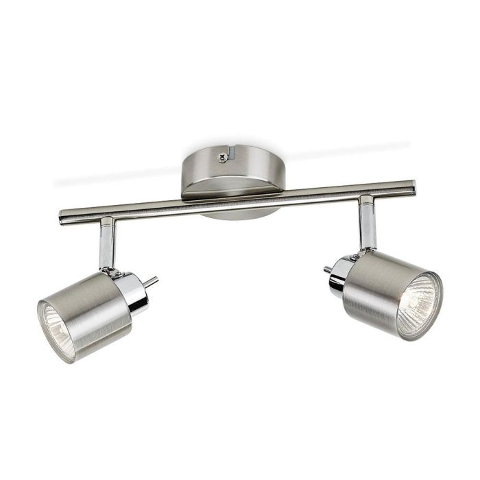 Philips Regleta Foco de Techo y Pared Meranti 2 luces GU10 Cromo Mate de Metal IP20 (Bombilla no incluida) 15.5x10x28 cm 0 Philips Regleta Foco de Techo y Pared Meranti 2 luces GU10 Cromo Mate de Metal IP20 (Bombilla no incluida) 15.5x10x28 cm 0