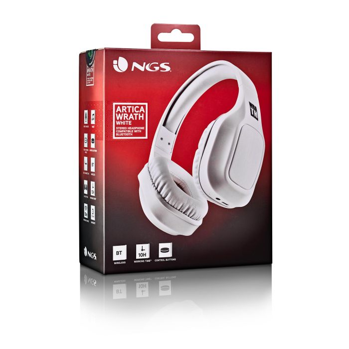 Auriculares Inalámbricos NGS Artica Wrath/ con Micrófono/ Bluetooth/ Blancos 8 Auriculares Inalámbricos NGS Artica Wrath/ con Micrófono/ Bluetooth/ Blancos 8