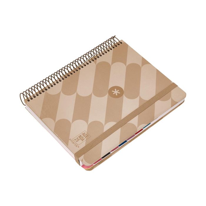 Agenda Espiral Antartik Pattern A5+ 2025 Dia Pagina Color Rosa Nude Papel 80 gr 6