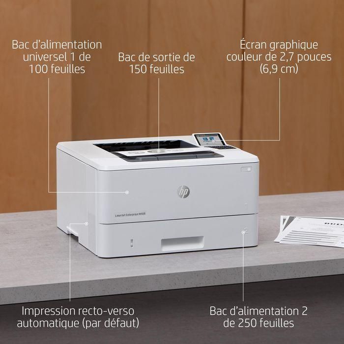 HP 3PZ15A Impresora Láser Monocromo LaserJet Enterprise M406DN | Dúplex Automático, Ethernet, 40 ppm, Seguridad Avanzada 15 HP 3PZ15A Impresora Láser Monocromo LaserJet Enterprise M406DN | Dúplex Automático, Ethernet, 40 ppm, Seguridad Avanzada 15