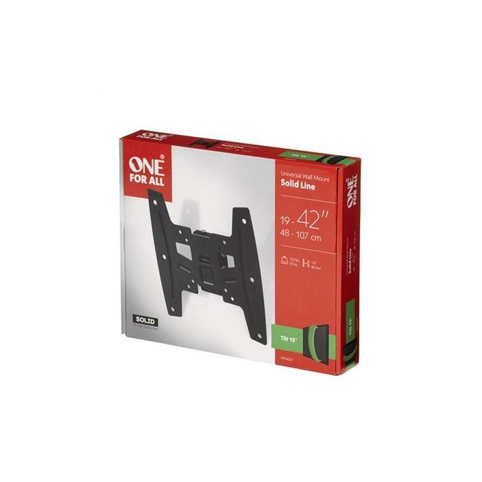 One For All WM4221 Soporte Pared TV Inclinable 19'' a 42'' Apto 75x75 100x100 200x100 200x200 VESA 1 One For All WM4221 Soporte Pared TV Inclinable 19'' a 42'' Apto 75x75 100x100 200x100 200x200 VESA 1