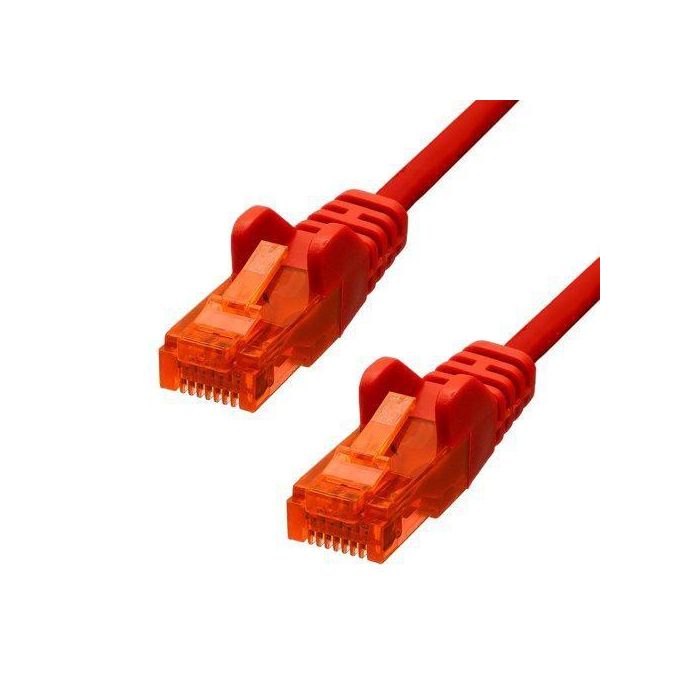 ProXtend Cable de Red Ethernet CAT6 U/UTP CCA PVC 20cm | AWG 26, Alivio de Tensión, Protección de Pestillo