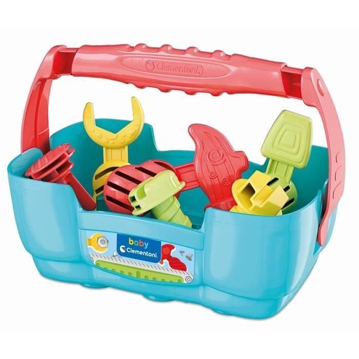 Baby Clementoni 17042 Banco de Trabajo con 3 herramientas (martillo, destornillador, llave inglesa) y 6 accesorios para niños +10 meses 1 Baby Clementoni 17042 Banco de Trabajo con 3 herramientas (martillo, destornillador, llave inglesa) y 6 accesorios para niños +10 meses 1