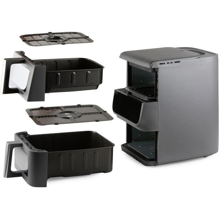 Domo Freidora sin aceite DO550FR Doble depósito 3,5 L + 6,5 L - 10 programas - 2500 W 1