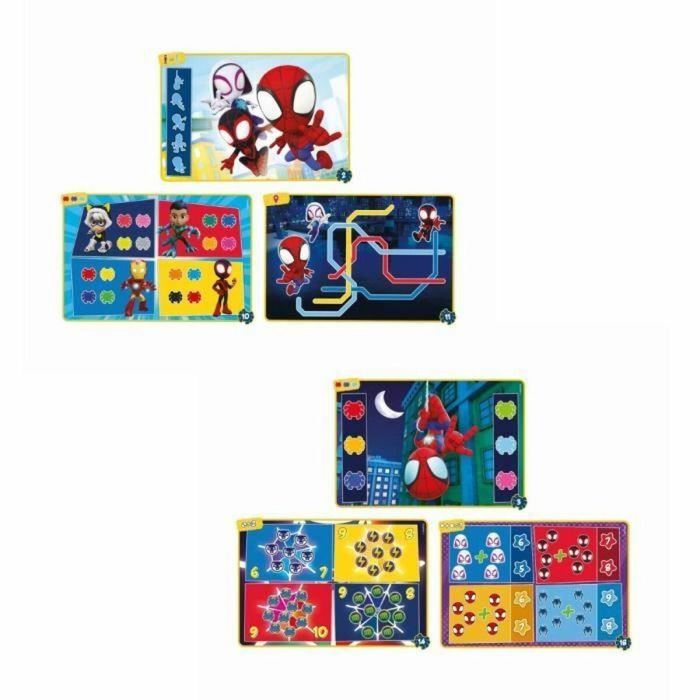 Juego pizarra con boligrafo interactivo spidey. incluye 9 tarjetas y 18 actividades. 28.1x37x5.5 cm 3 Juego pizarra con boligrafo interactivo spidey. incluye 9 tarjetas y 18 actividades. 28.1x37x5.5 cm 3