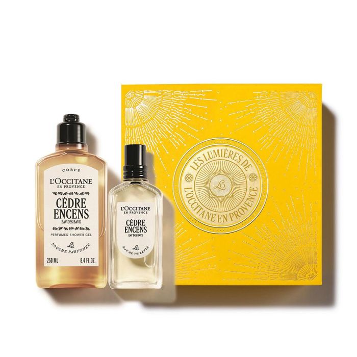 L'Occitane En Provence CÈDRE ENCENS Estuche para Hombre - Eau de Toilette 50ml + Gel de Ducha 250ml - Set 2 pz
