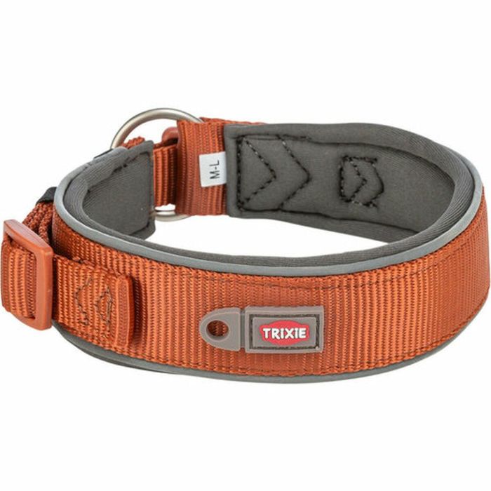 Collar para Perro Trixie Premium Naranja Grafito M/L 40-48 cm 3