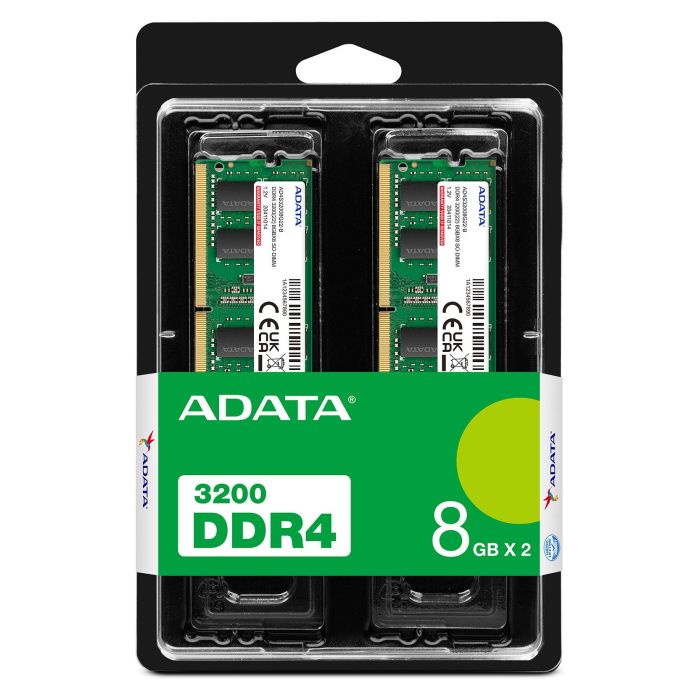 16GB ADATA SO-DIMM 3200 (2x 8 GB) Dual-Kit (grn, AD4S32008G22-DTGN, Premier) 2