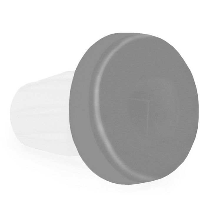 Paragolpe Bi-Material Bi Ag.5 Gris Frente De Goma, Cuerpo De Plastico. Italiana Ferramenta Paragolpe Bi-Material Bi Ag.5 Gris Frente De Goma, Cuerpo De Plastico. Italiana Ferramenta
