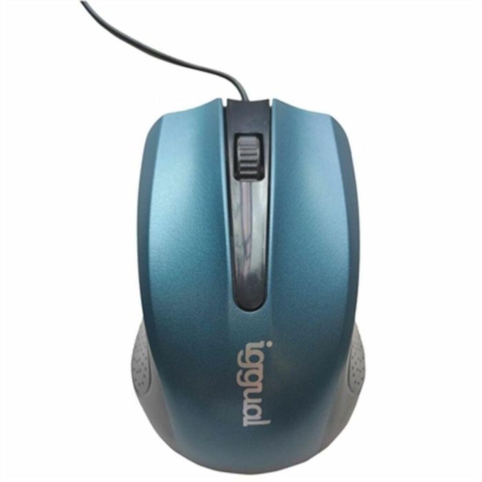 Ratón iggual ERGONOMIC-RL 800 dpi Azul Negro/Azul