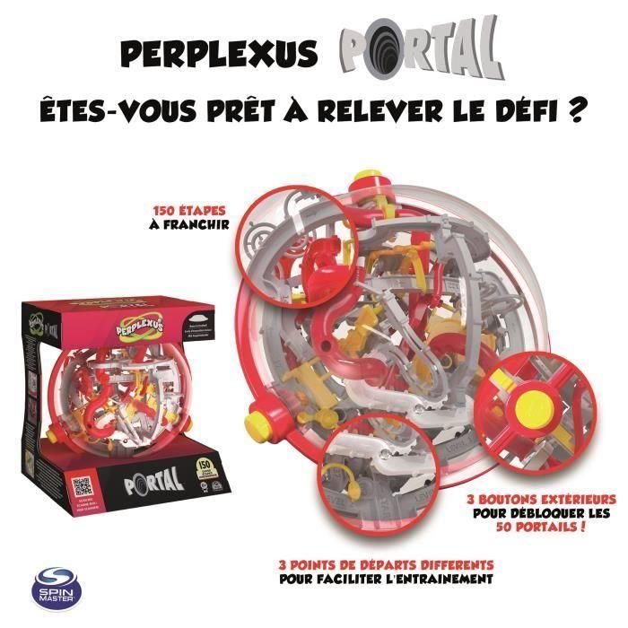Spin Master 6064756 Perplexus Portal, Laberinto 3D con 150 Portales, Juego de Habilidad y Destreza para +8 Años 4 Spin Master 6064756 Perplexus Portal, Laberinto 3D con 150 Portales, Juego de Habilidad y Destreza para +8 Años 4