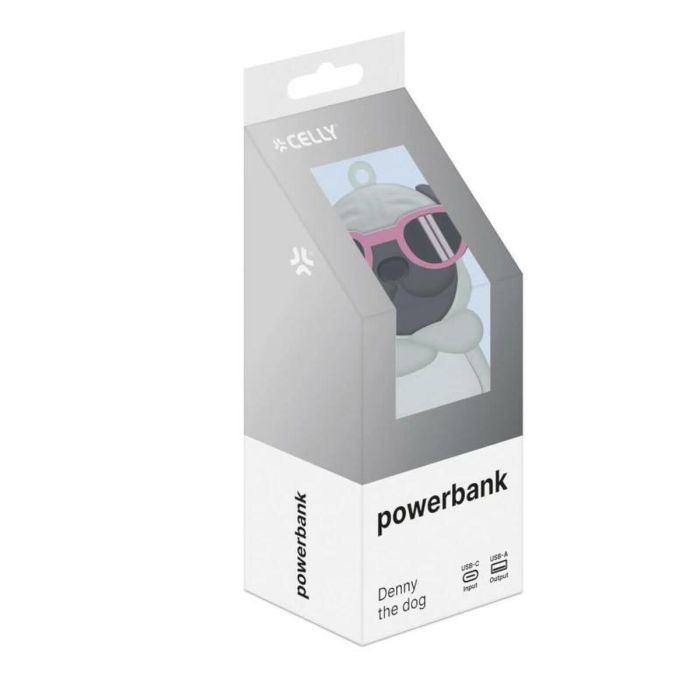 Powerbank Celly PBDOG Gris 4 Powerbank Celly PBDOG Gris 4