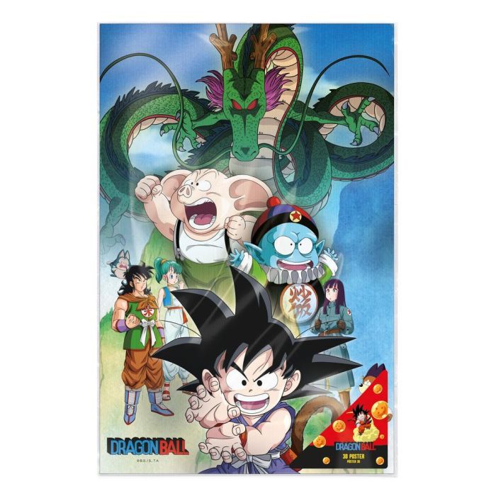 Sd toys Póster 3D Dragon Ball Shenron And Heroes 38x58 cm 2