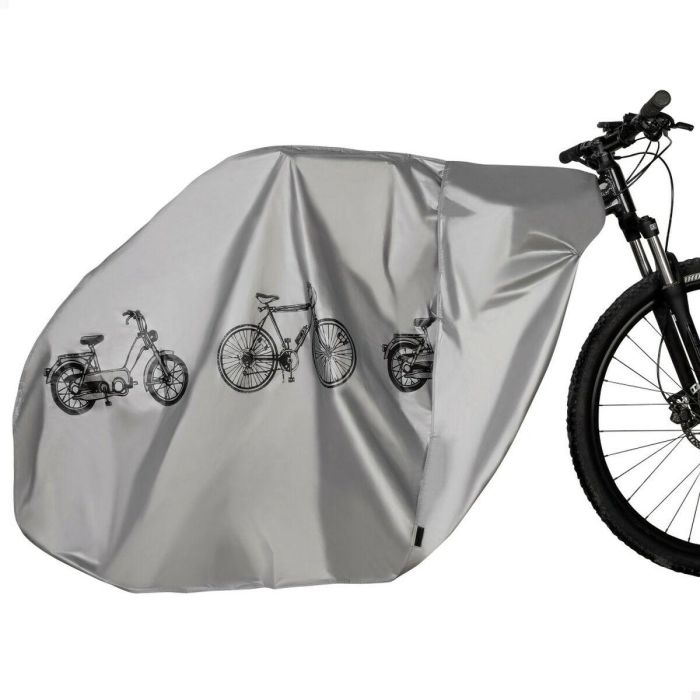 Funda protectora para bicicletas Aktive 195 x 100 x 5 cm Impermeable Gris 2 Funda protectora para bicicletas Aktive 195 x 100 x 5 cm Impermeable Gris 2