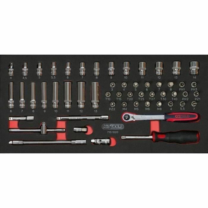 Ks Tools 714.0158 Módulo Herramientas para Carro, 158 Piezas, 3 Cajones 5 Ks Tools 714.0158 Módulo Herramientas para Carro, 158 Piezas, 3 Cajones 5