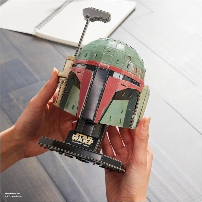CASCO SPIN MASTER BOBA FETT Star Wars 4D Construir 3 CASCO SPIN MASTER BOBA FETT Star Wars 4D Construir 3